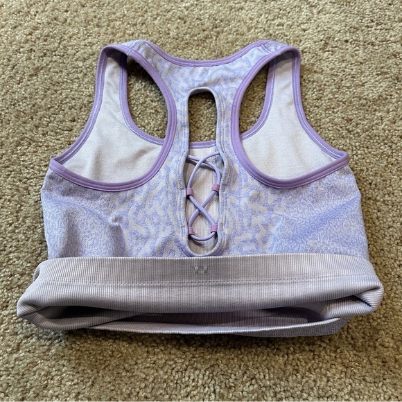 Gymshark Soft Lilac Purple Adapt Animal Seamless Crop Tank Size Small - Picture 8 of 10